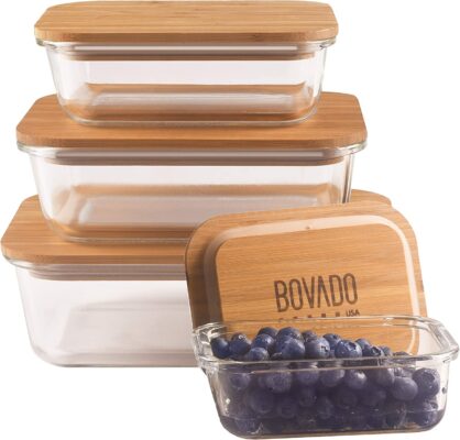 Bovado Rectangular Glass Food Storage Containers
