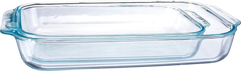 Pyrex Basics Clear Oblong Glass Baking Dishes